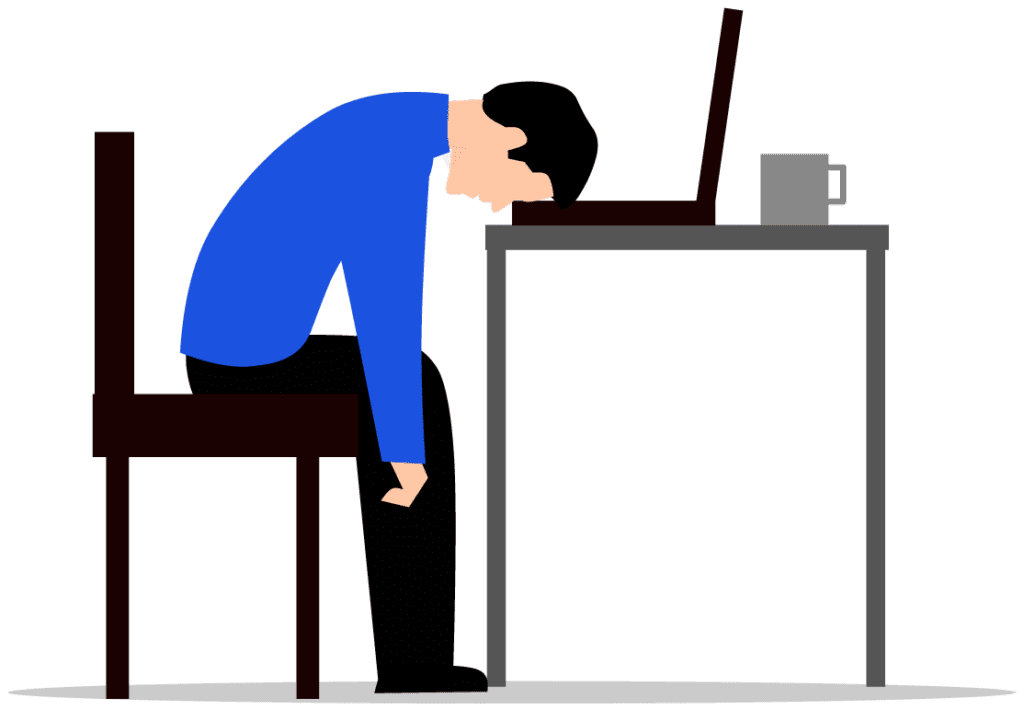 경쟁사 분석을 고민하는 사용자 일러스트